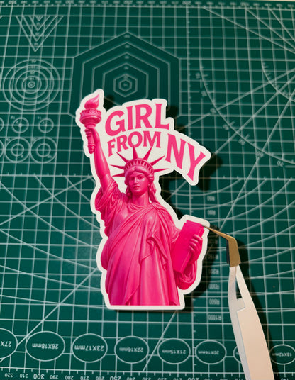 GIRL FROM NY - Pynk Liberty Sticker